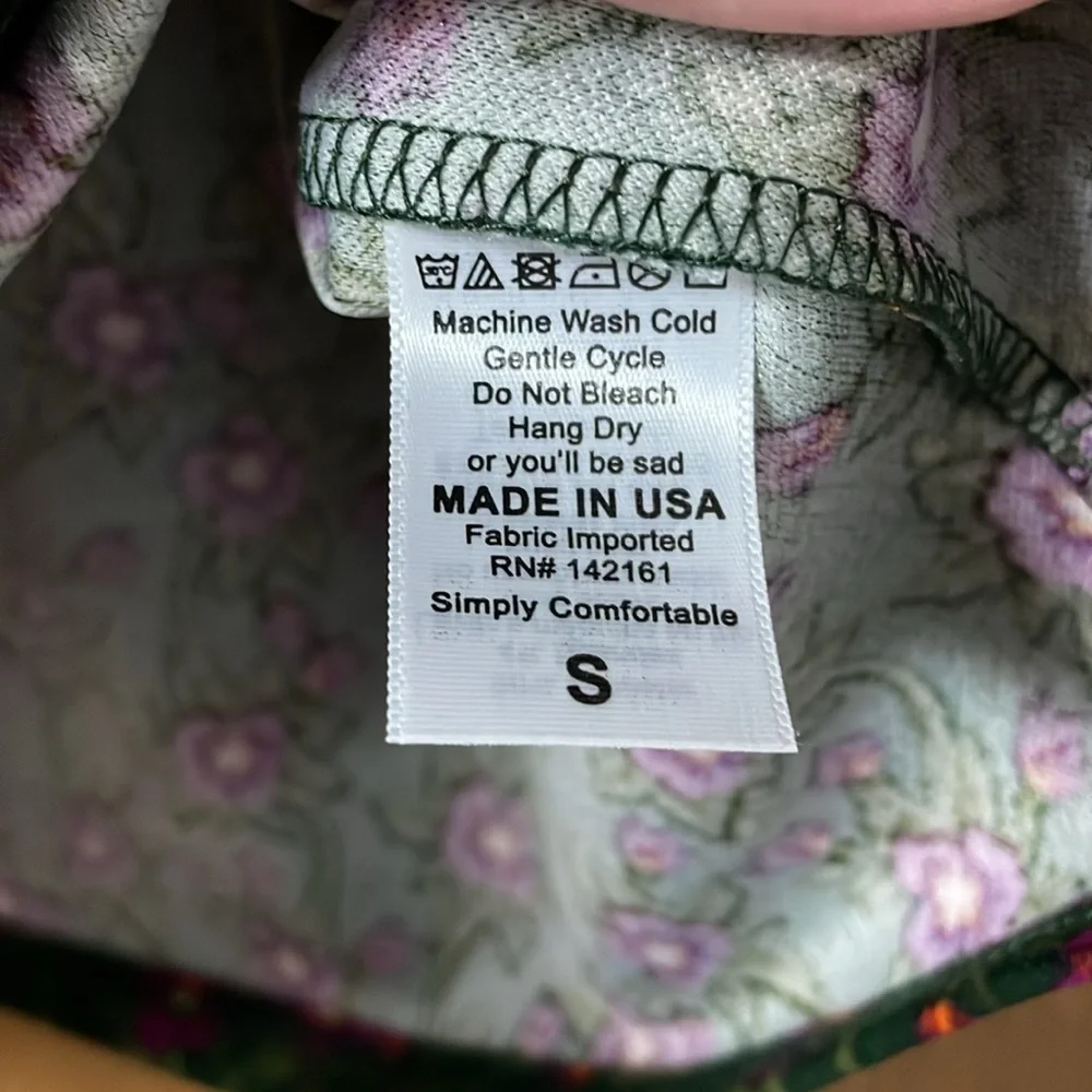 size small LulaRoe Cassie midi Floral pencil skirt